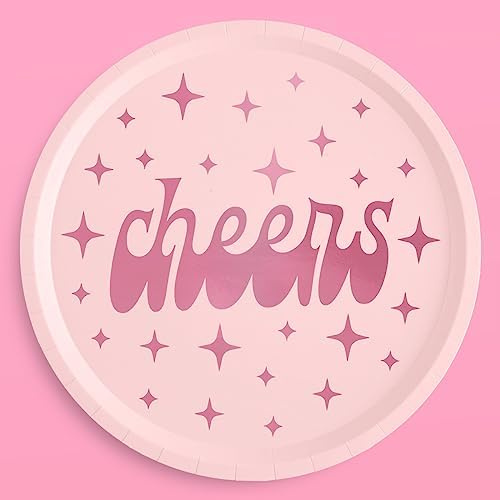 xo, Fetti Cheers Plates 25 pcs Bachelorette Party