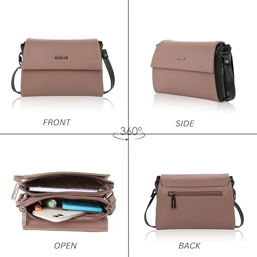 Image of Stylish Sling Bag for Women | Compact Flap Shoulder Crossbody Purse | Adjustable Strap | Smooth Zipper Closure | Fashion Handbag for Travel, Shopping, Casual Outings & Daily Carry