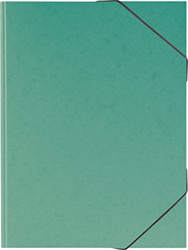 Brunnen 104708359 Sammelmappe (A3, Karton, mit Gummizug) grün