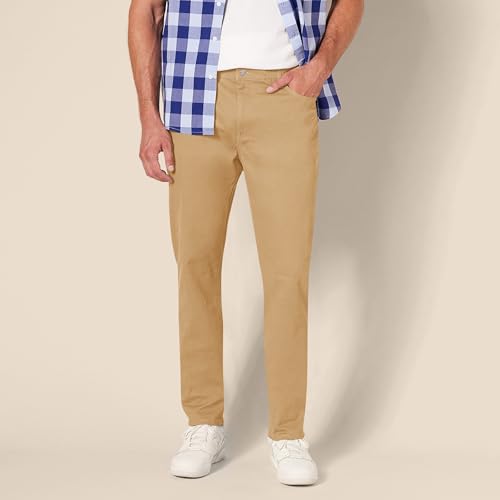 Image of Amazon Essentials Men's 5-Pocket Stretch Twill Pants