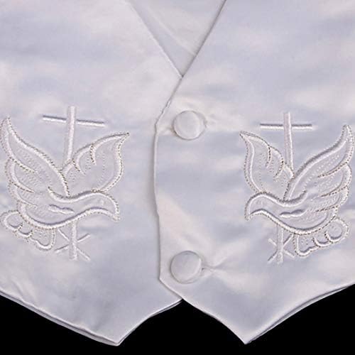 Miniatura 6 de Lito Angels Bebé niño bautizo traje traje traje capó manga corta 4 piezas conjunto 019 020