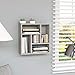 Gecheer Scaffale a Parete Grigio Cemento, Libreria Pensile da Parete a Muro Design Moderna, Scaffale Pensile da Parete a Muro, Mensola Pensile da Parete a Muro, Scaffale Murale 45.1x16x45.1 cm