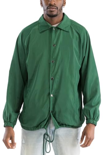 Image of WEIV GEAR Men's Full Zip Hooded Lightweight Windbreaker Anorak Jacket