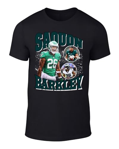 DTGVirgil Black Saquon Barkley Bootleg Style Throwback Style T-Shirt Mens Adult 2XL