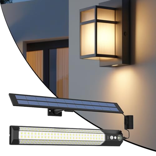 Luces solares para exteriores de cobertizo valla garaje camping y jardín 3