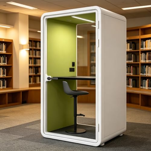 Home Office Soundproof Phone Booth Compact Privacy Telephone Booth with Easy Setup Perfect for Noise Free Calling and Study at Home