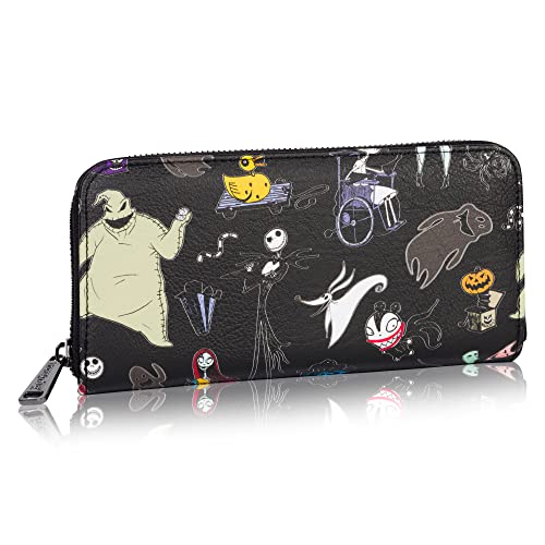 Loungefly Disney The Nightmare Before Christmas Wallet - Accordion Style & Zip Around2