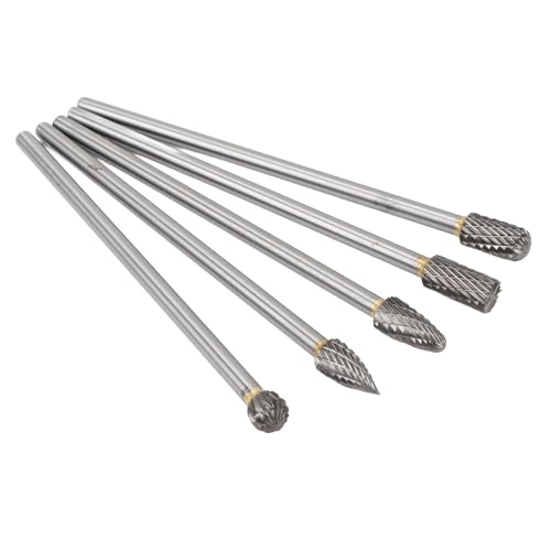 Set 5 Pzs Fresas Rotativas Carburo Corte Doble 6x10mm miniatura 7