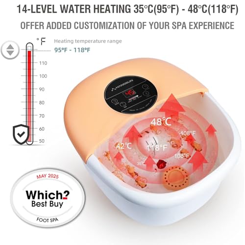 Hangsun Large Foot Spa Bath Massager with Heat Bubbles Massage FM660 Heater Temperature Control, Massage Rollers, Medicine Box, Infrared for Relieve Foot Pressure, Max Foot Size 12 - Image 3