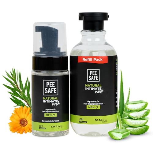 Intimate wash men Pee Safe gel lavant intime masculin 300ml flacon pompe et recharge 100ml