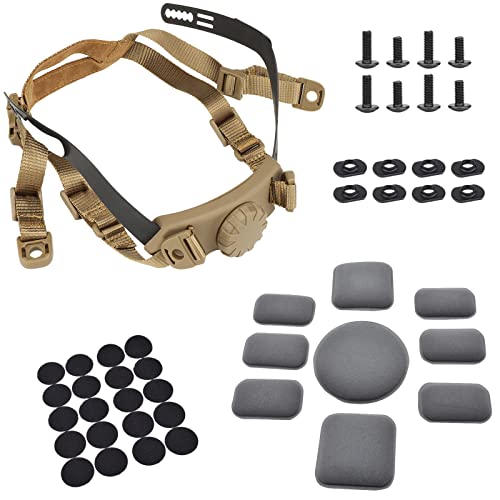 Adjustable Tactical Fast Helmet Retention System Chin Strap and Airsoft Helmet Padding Kit...