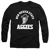 New Mexico State University Official One Color Aggies Logo Unisex, Black, S