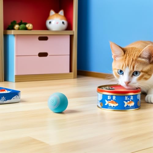 Juguete interactivo para gatos con batería de litio integrada RUNROTOO 6