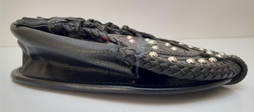 Scottish Kilt Semi Full Dress Sporran Genuine 100% Real Leather Knot Five Tassels Sporran4