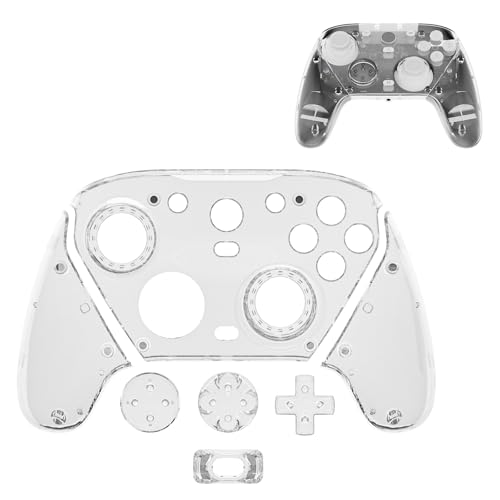 Magnetic Clear Faceplates for GameSir G7 Pro, Swappable Faceplates Compatible with GameSir G7 Pro Controller Accessories (Transparent)