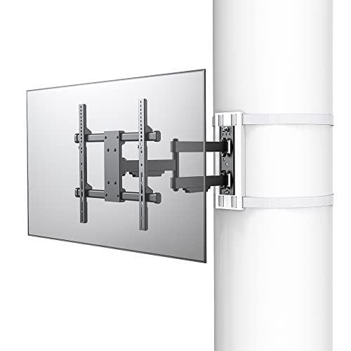 CondoMounts 32"–70" TVs | Indoor Full Motion TV Mount Fits Small Pillars & Poles 4"–12", No Drill Gazebo & Pergola TV Mount, VESA 400x400, Holds 80 lbs by CondoMounts - Used condition - US$124.18