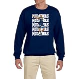 Tenacious Tops Minnesota Jaden McDaniels Text Pic Crew Neck Sweatshirt ADULT MEDIUM Navy