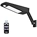 1000lm 66leds 5000mah Solar Flood Lights Outdoor Motion Sensor with Remote Controller 3 Lighting Modes Adjustable Bracket Solar Porch Light IP65 Pool Light for Garden,Yard,Shed,Garage,Driveway