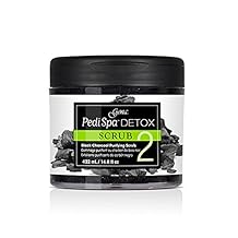 Gena Pedi Spa Detox Black Charcoal Purifying Scrub #2, 14.6 Fluid Ounce