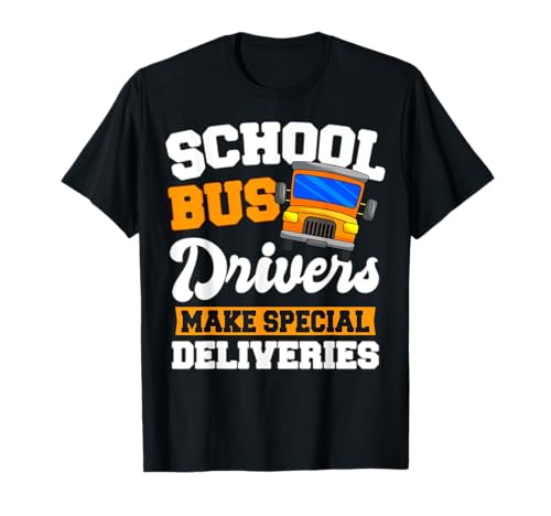 School Bus Driver Yellow Shuttle Student Service Vehicle T-Shirt