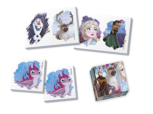 Clementoni, 18110, Super Edukit 7 in 1, Disney Frozen (3 Puzzles Of 30, 48 And 60 Pieces, 6 Cubes, A Memo - Image 4