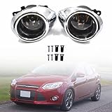 SEBLAFF 2-Pack Clear Lens Driving Fog Lights with Bulbs Replacement for Focus S/SE/SEL/Titanium models 2012-2014