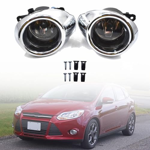 SEBLAFF 2-Pack Clear Lens Driving Fog Lights with Bulbs Replacement for Focus S/SE/SEL/Titanium models 2012-2014