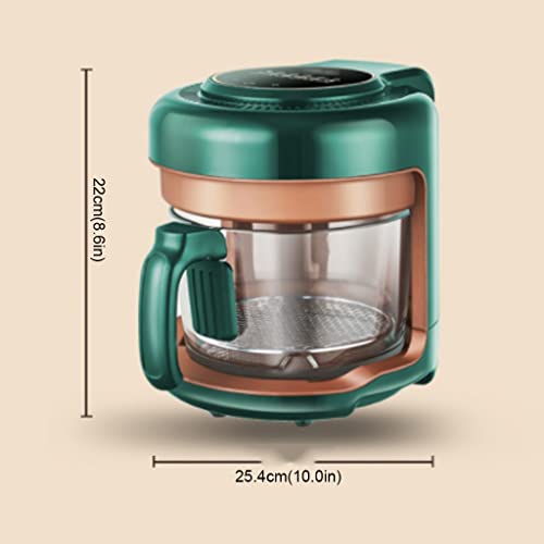 ELEdvb Luftfritteuse, sichtbare Klarglasfritteuse, Pommes-Frites-Maschine, Keine Fritteuse, kleine Luftfritteuse (Grün 25,4 * 22 cm) (Grün 25,4 * 22 cm) (Grün 25,4 * 22 cm) – Bild 7
