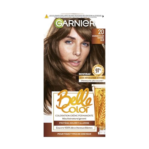 Coloration permanente Châtain Clair Doré Garnier Belle Color 21 Teinture Cheveux