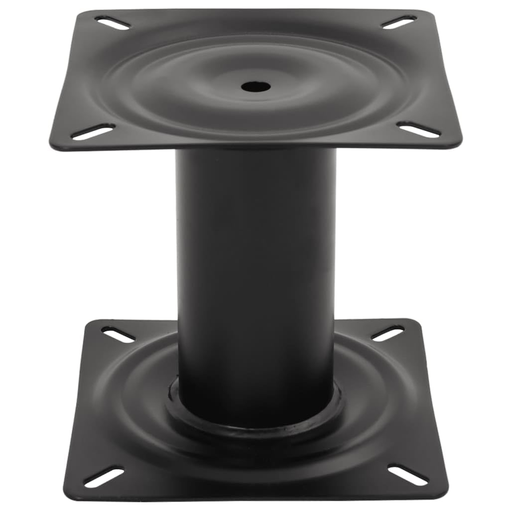 Tomostar Piédestal de Siège de Bateau, Pied Base Socle Support de Siège de Bateau Noir 18 cm Acier