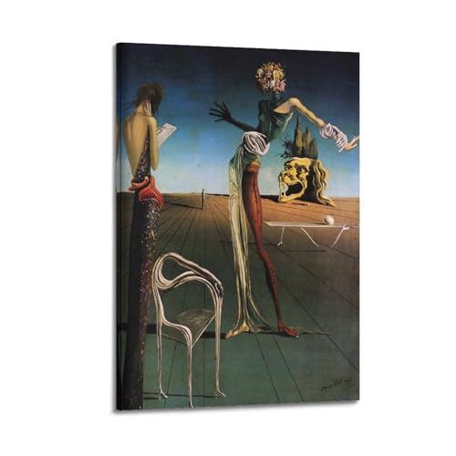 Femme avec une tête de roses Salvador Dali peinture pour sublimer votre salon