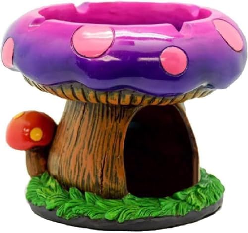 Mushroom Ashtray with Lighter Stash Spot-Ash tray for Weed & Bong...