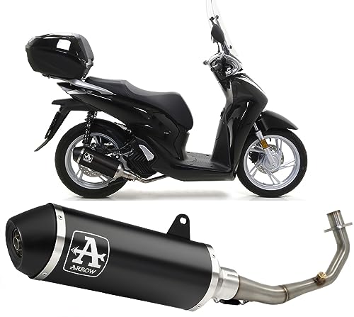 Silenciador Arrow 53534ANN Honda SH 125i escape completo Urban negro con colectores 53081MI