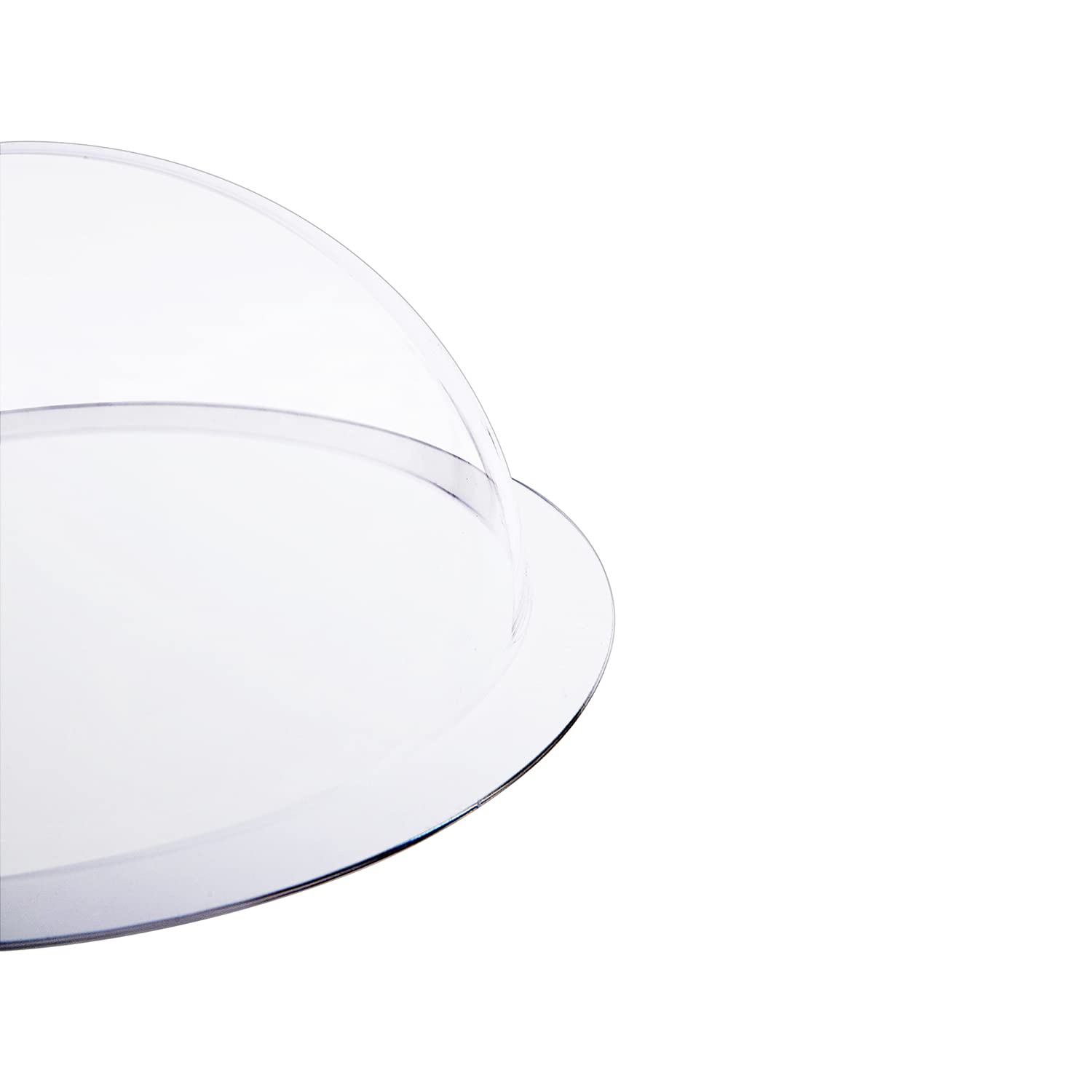 HMF Półkula akrylowa z kołnierzem, kopuła akrylowa DIY | Ø 20 cm | Przezroczysta