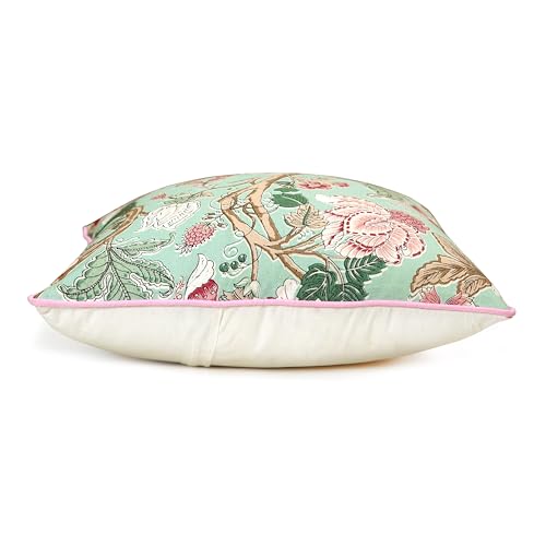 Image of Handmade Throw /Pillow Cushion Cover : 100% Cotton Fabric : High Thread Count : Set of 5