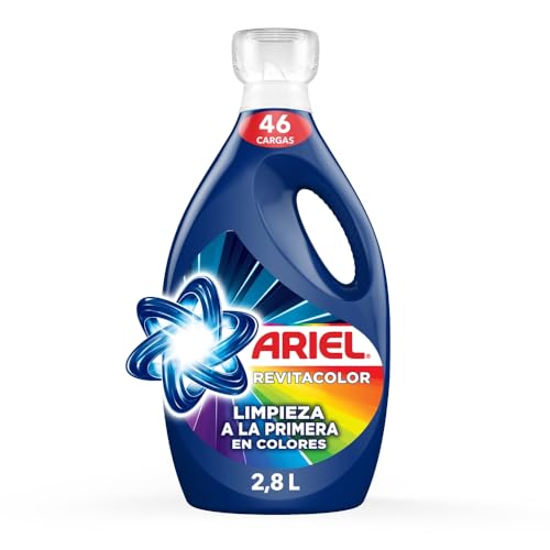 Ariel Detergente Líquido Revitacolor 2.8L Limpieza a la Primera