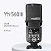 Yongnuo YN560 III Wireless Flash Speedlite, GN58 2.4G Receiver, Built-in Trigger Receiver System, Negative LCD Screen, for Canon Nikon Pentax, Compatible with RF603 II YN560-TX II T7 77D 5DIV D5600