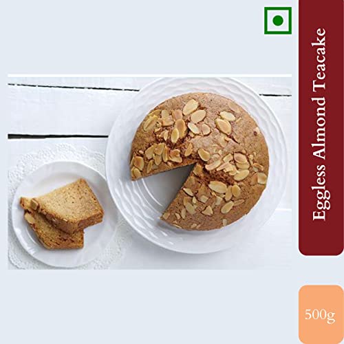 Image of Chokola Dry Eggless Almond Teacake 500g - Soft & Moist Almond Cake | Perfect Tea-Time Snack | Fresh Baked Dessert | Festive & Gifting Ready