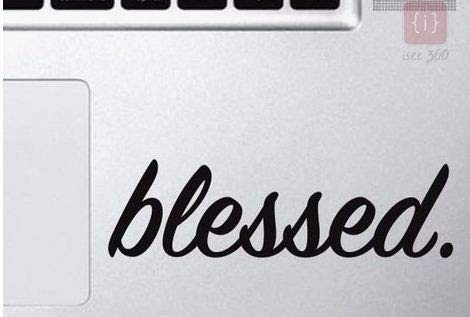 ISEE 360® Blessed Laptop Skin Sticker for All laptops 13" 14 15" 17" Track pad Decal Black (Size 15cmx10cm) (B07QJBNTGM) Amazon Price History, Amazon Price Tracker