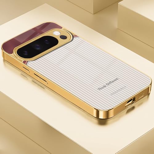 Image of Peeperly Think Different Regalia Case for Google Pixel 7a, Google Pixel 7a Back Cover Case(2022) - TPU | Gold
