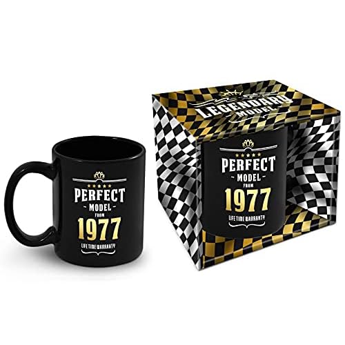 Bombo Taza de cumpleaños con año de nacimiento 1977