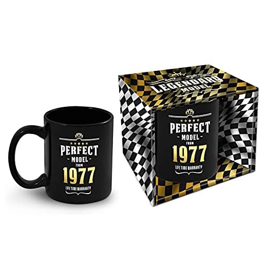 Bombo Taza de cumpleaños con año de nacimiento 1977