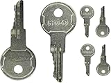 6Pcs CH545 Keys Compatible with Truck Trailer RV Campers Car Hauler Tool Boxes Safety Cabinets Paddle Handle Lokes