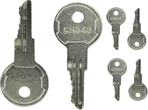6Pcs CH545 Keys Compatible with Truck Trailer RV Campers Car Hauler Tool Boxes Safety Cabinets Paddle Handle Lokes