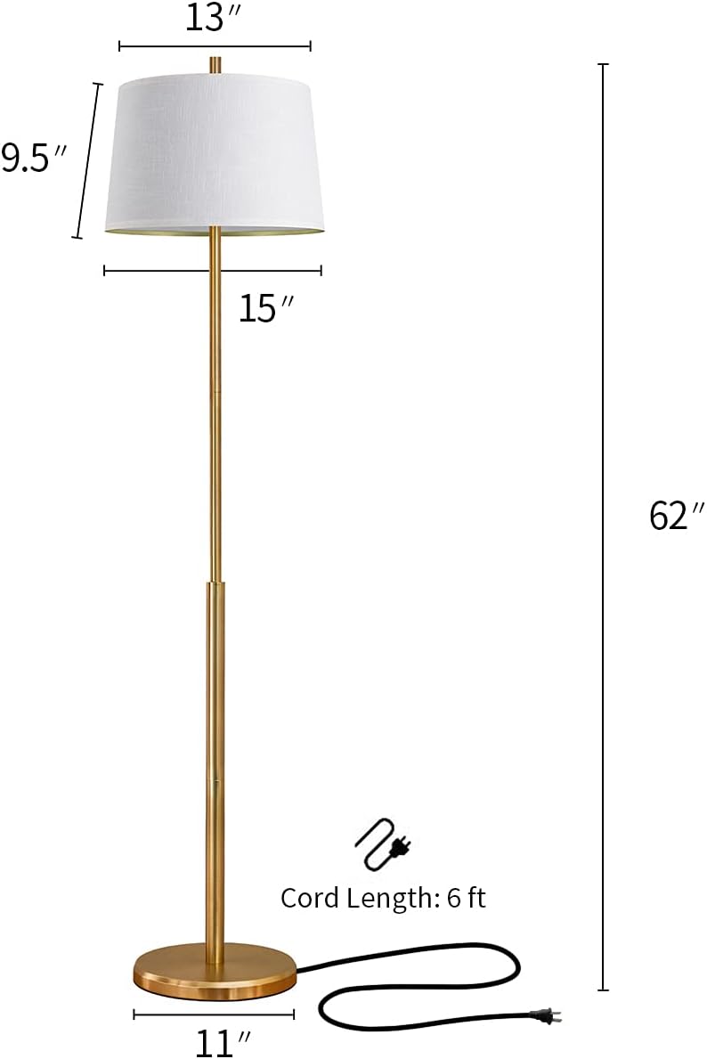 Flash Deals - 60% OFF Oneach Modern Floor Lamp for Living Room 62’H Contemporary Standing Light for Bedrooms Office Minimalist Metal Gold Floor Lamp for Home Antique Brass Get Special Price Oneach Modern Floor Lamp for Living Room 62’H Contemporary Standing Light for Bedrooms Office Minimalist Metal Gold Floor Lamp for Home Antique Brass