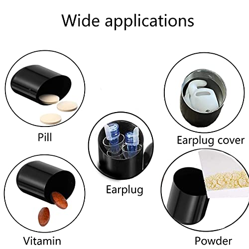 DARENYI Waterdichte Pillendoos Kleine Sleutelhanger Pil Houder Metalen Pil Organisatoren Mini Draagbare Pil Doos Voor Outdoor Reizen Camping (4 Kleur) - Afbeelding 6