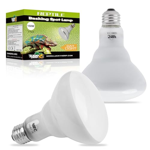 LUCKY HERP Heat Lamp Bulbs - 150W Reptile Heat Lamp