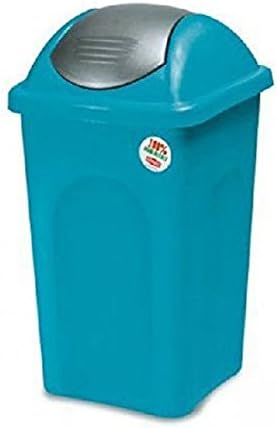 Stefanplast Swing Top Bin. 60 litres, Turquoise