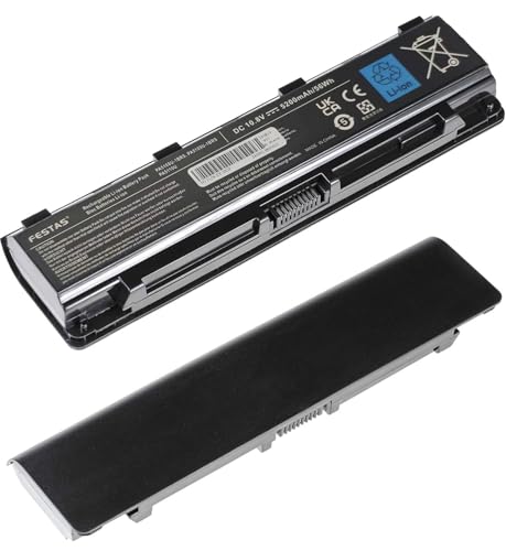 Batteria 10,8 V 5200 mAh PA5109U-1BRS PABAS272 compatibile con Toshiba Satellite C50 C55 C70 C70D L70 C40-A C45-A C50-A C50D-A C55-A C50T C55D C70-A C70-A C70-A C70-A C70-B C70-B C70-B C770D-A C 70D-B