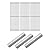 Votenli 95051 Stainless Steel Heat Plate and 19.75" Cooking Grill Grate Replacement Parts for Chargriller Charcoal 3001, 3008, 3030, 4000, 5050, 5252, 5650,9020 Gas Grill